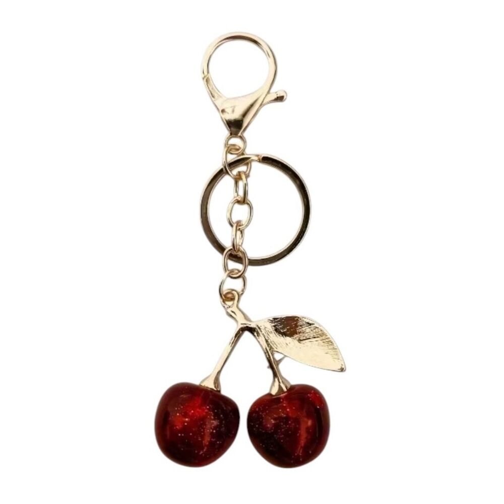 cherry bag charm